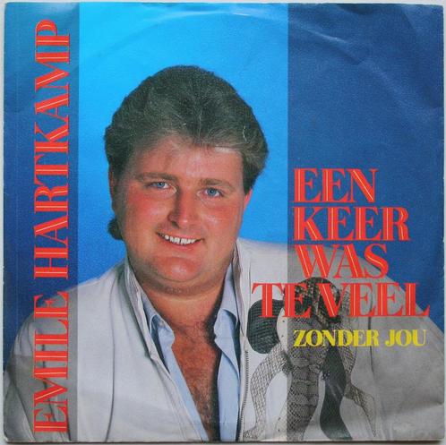 Emile Hartkamp - Een keer was te veel / Zonder jou (1986) NL, Cd's en Dvd's, Vinyl Singles, Gebruikt, Single, Nederlandstalig