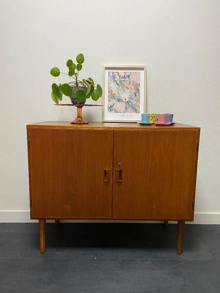 Vintage Deens dressoir van Børge Mogensen, Ophalen, Gebruikt, 100 tot 150 cm, Teakhout
