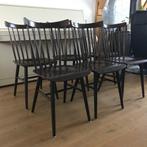 6 Vintage Pastoe Tapiovaara spijlenstoel spijlen stoelen, Huis en Inrichting, Ophalen, Gebruikt, Nvt, Nvt