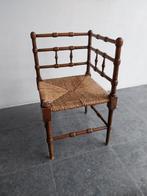 Rieten hoekstoeltje, Antiek en Kunst, Antiek | Meubels | Stoelen en Banken, Ophalen