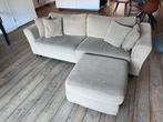 Twee 2,5-Zits Banken + Hocker - Troubadour, Ophalen, Gebruikt, 75 tot 100 cm, Rechte bank