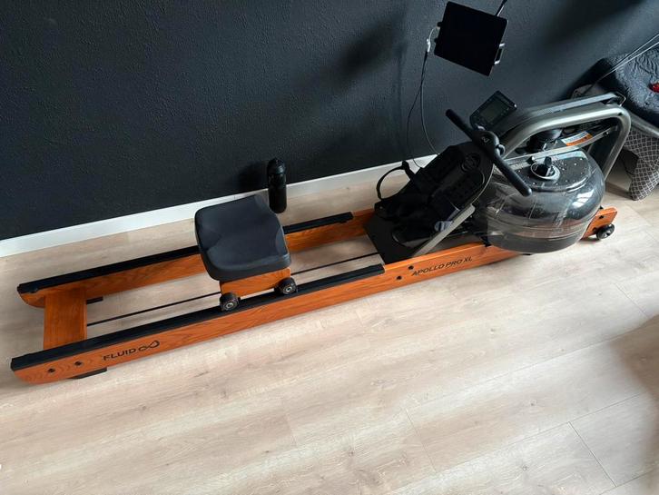 Fluid rower Apollo Pro XL, Sport en Fitness, Fitnessapparatuur, Zo goed als nieuw, Trilplaat, Ophalen