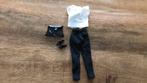 Vintage Barbie broek blouse met pofmouwen tas schoenen 10,50, Ophalen of Verzenden, Gebruikt