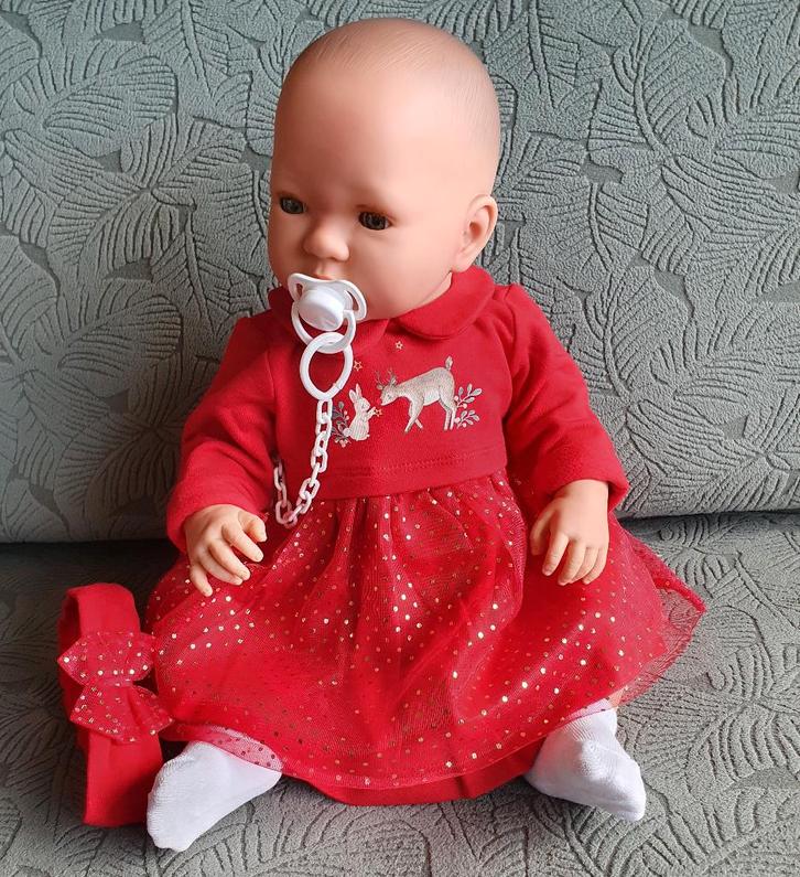 Babypop met slaapogen grote maat baby pop past babykleertjes, Kinderen en Baby's, Speelgoed | Poppen, Nieuw, Babypop, Ophalen of Verzenden