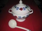 Boerenbont  Soepterrine en Soeplepel, Huis en Inrichting, Keuken | Servies, Ophalen of Verzenden, Boerenbont, Porselein, Schaal of Schalen