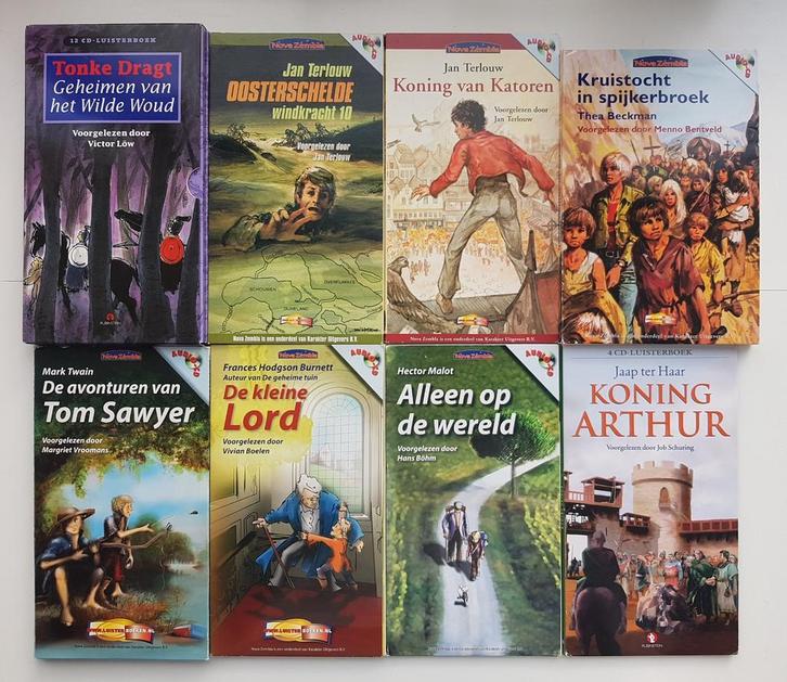 8x Luisterboek: Koning van Katoren, Kruistocht, Tom Sawyer, Boeken, Luisterboeken, Cd, Kind, Ophalen of Verzenden
