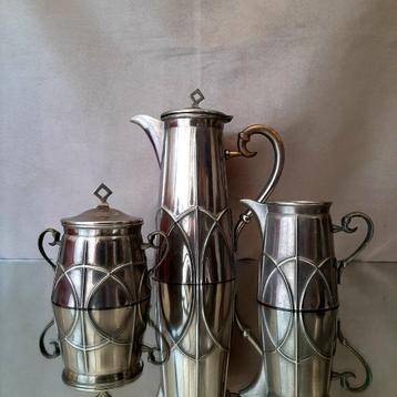 Art Deco Koffiestel, koffieset, Art Deco design, jaren 30 beschikbaar voor biedingen