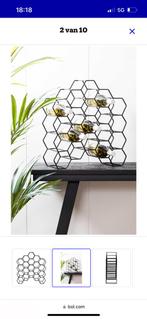 Twee wijnrekken light & living honingraad 2x20 flessen, Ophalen, Zo goed als nieuw, Metaal