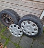 4 stalen Renault velgen met banden , 4x100 , 175/65/14, Auto-onderdelen, Banden en Velgen, Ophalen, 14 inch, Gebruikt, 175 mm