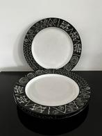 Scraffito by Habitat Japan: 3 diner borden / 27,,5 cm, Huis en Inrichting, Keramiek, Ophalen of Verzenden, Zo goed als nieuw, Bord(en)