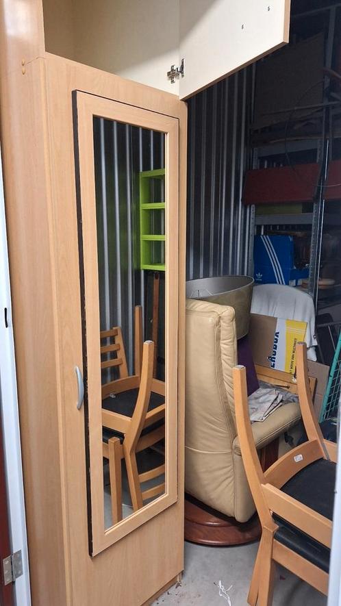 Hang/ legkast ,nog mooi , met opzetkast (beuken fineer), Huis en Inrichting, Kasten | Kledingkasten, Minder dan 100 cm, 25 tot 50 cm