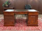 Klassiek Engels bureau (partnerdesk) #577, Huis en Inrichting, Bureaus, Ophalen of Verzenden, Zo goed als nieuw