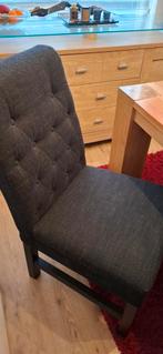 4 antraciet eetkamer stoelen, Ophalen, Gebruikt, Vier, Stof