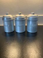 Vintage koffie thee suker voorraad bussen., Huis en Inrichting, Keuken | Keukenbenodigdheden, Ophalen of Verzenden, Gebruikt