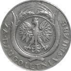 Polen 20 jaar trouwe dienst medaille z.j. (1938, zilver), Ophalen of Verzenden, Overige gebieden, Lintje, Medaille of Wings