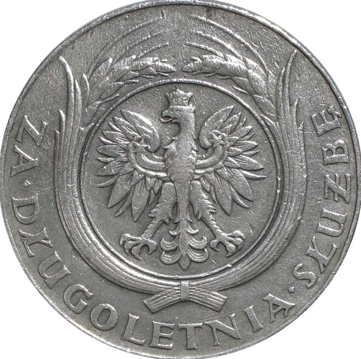 Polen 20 jaar trouwe dienst medaille z.j. (1938, zilver), Verzamelen, Militaria | Algemeen, Lintje, Medaille of Wings, Overige gebieden