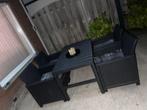 Tuinmeubelset met Stoelen, Tuin en Terras, Tuinsets en Loungesets, Ophalen, 4 zitplaatsen, Kunststof, Gebruikt