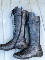 *Footnotes* Super mooie leren Veterlaarzen met rits mt 38, Kleding | Dames, Schoenen, Hoge laarzen, Verzenden, Zwart, Zo goed als nieuw