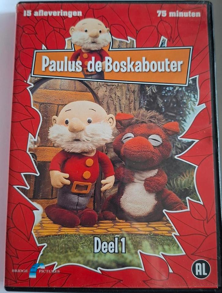 2 dvd,s van Paulus de Boskabouter - Deel 1 en Deel 2., Cd's en Dvd's, Dvd's | Kinderen en Jeugd, Zo goed als nieuw, Film, Poppen