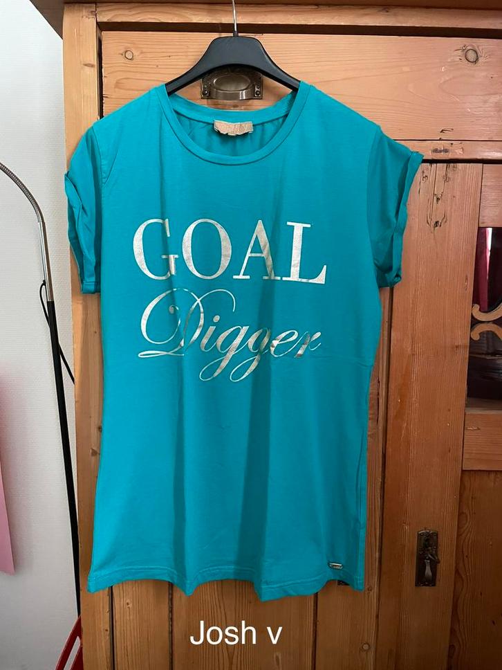 Nieuw josh V shirt top turquoise groen goud goal digger 38 M, Kleding | Dames, T-shirts, Nieuw, Maat 38/40 (M), Groen, Korte mouw