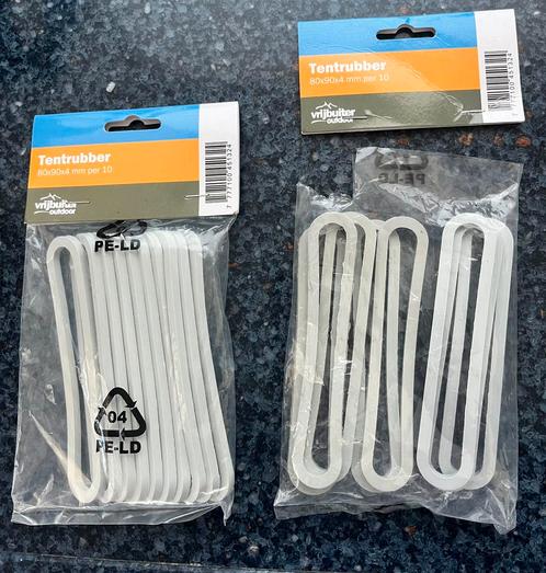 Tentrubbers 80x90x4 mm - 18 stuks, Caravans en Kamperen, Tentaccessoires, Nieuw, Ophalen
