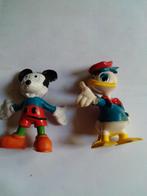 Disney poppetjes Mickey Mouse en Donald Duck, Ophalen of Verzenden, Donald Duck, Gebruikt, Beeldje of Figuurtje