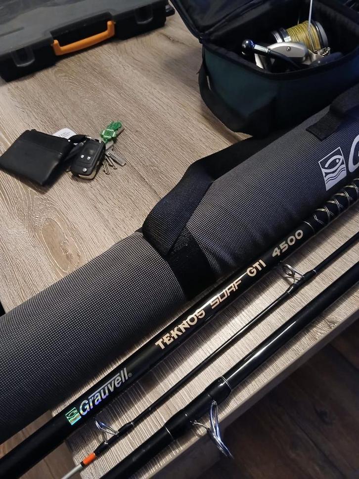 Complete Visuitrusting - Grauvell, Teknos, Abu Garcia, Watersport en Boten, Hengelsport | Karpervissen, Gebruikt, Complete set