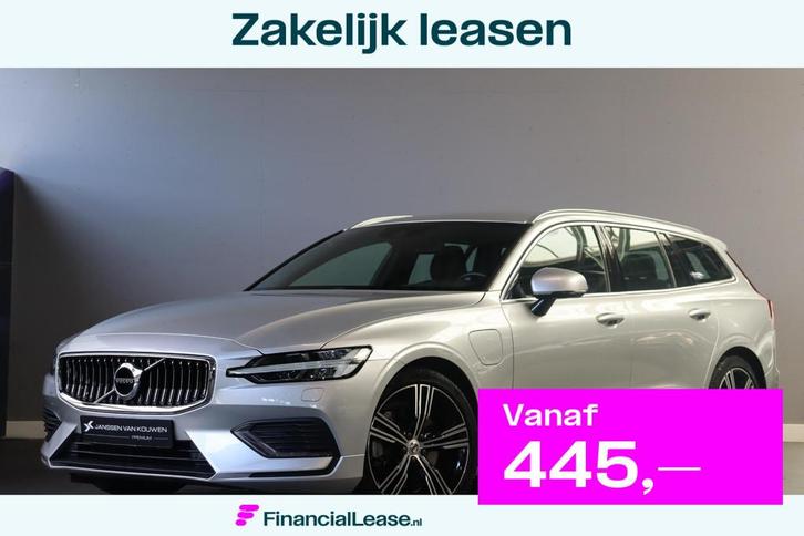 Volvo V60 2.0 T6 Recharge AWD Inscription Leder Stoelverwarm, Auto's, Volvo, Bedrijf, Lease, Financial lease, V60, ABS, Achteruitrijcamera