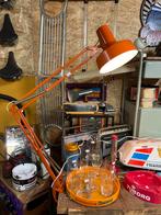 Vintage jaren 70 oranje schaarlamp, Huis en Inrichting, Lampen | Tafellampen, Vintage, ?, Zo goed als nieuw, Metaal