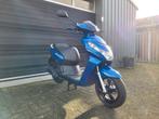 PEUGEOT KISBEE 4T INJ. BROM 06-2019 OCEAN BLUE 6300KM, Maximaal 45 km/u, Ophalen of Verzenden, Zo goed als nieuw, Benzine