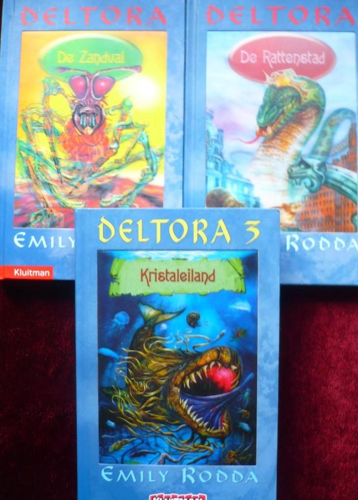 3 Boeken uit de serie Deltora van Emily Rodda., Boeken, Fantasy, Zo goed als nieuw, Ophalen of Verzenden