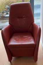 Gealux leren fauteuil - Bordeauxrood, Ophalen of Verzenden, Gebruikt, Leer, 75 tot 100 cm