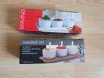 2 Sets Sausschaaltjes / Serveerschaaltjes - Nieuw, Ophalen of Verzenden, Nieuw