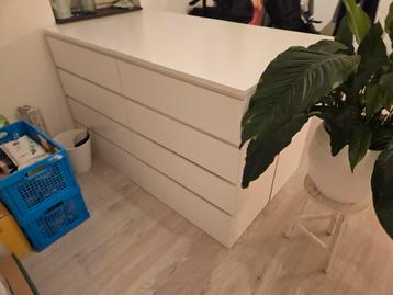 4x Ikea Malm kast 4 lades - wit - afbeelding 2
