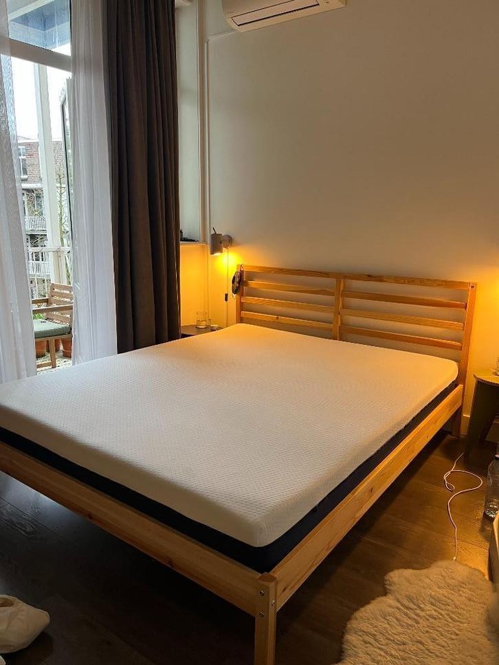 2x IKEA TARVA Bedframe (160 cm W & 140 cm W), Huis en Inrichting, Slaapkamer | Bedden, Gebruikt, Tweepersoons, 160 cm, 200 cm