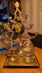 Kerst decoratie op metalen Barok plateau riviera maison, Diversen, Kerst, Ophalen