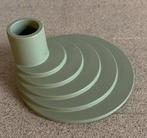 Prachtige metalen groen blauwe kandelaar mintgroen, Ophalen of Verzenden, Zo goed als nieuw