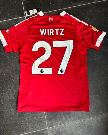 Liverpool 25/26 thuisshirt #27 Wirtz beschikbaar voor biedingen