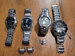 Te koop. 4 horloges, Sieraden, Tassen en Uiterlijk, Horloges | Dames, Ophalen of Verzenden, Gebruikt, Staal, Overige merken