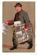 Postbode met Krant  Handelsblad in Kleinformaat, Verzenden, 1940 tot 1960, Ongelopen, Overige thema's