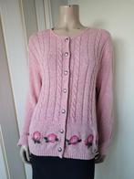 Alphorn vintage vest met bloemen roze maat M/L/XL, Maat 38/40 (M), Ophalen of Verzenden, Zo goed als nieuw, Vintage