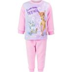 Bambi Fleece Pyjama Roze - Maat 74/80, Kinderen en Baby's, Babykleding | Maat 74, Nacht- of Onderkleding, Meisje, Nieuw, Disney Baby