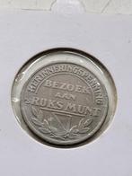 Penning Bezoek aan 's Rijks Munt Herinneringspenning, Ophalen of Verzenden, Overige materialen, Nederland