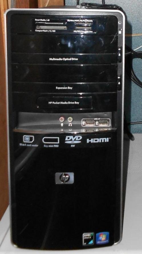 HP Desktop, Computers en Software, Desktop Pc's, Gebruikt, 2 tot 3 Ghz, HDD, SSD, 4 GB, Met videokaart, Ophalen of Verzenden