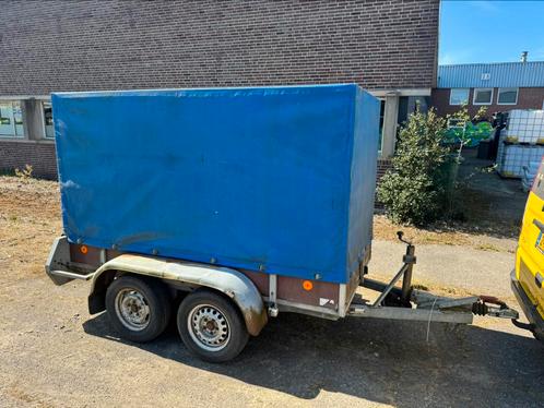 Anssems Dubbel Asser Met Huif !!, Auto diversen, Aanhangers en Bagagewagens, Gebruikt, Ophalen