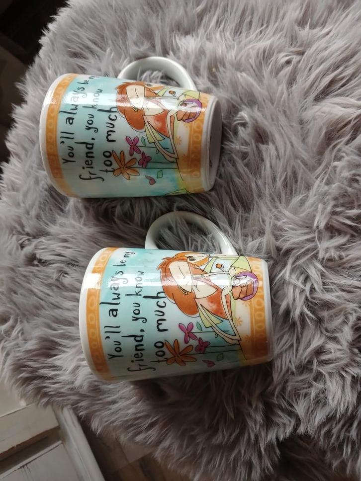 Mooie mokken sets 3 x 2 stuks, Huis en Inrichting, Keuken | Servies, Zo goed als nieuw, Kop(pen) en/of Schotel(s), Overige stijlen