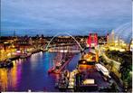 Ansichtkaart	Newcastle upon Tyne (Engeland)	Tyne by night, Verzamelen, Ansichtkaarten | Buitenland, Gelopen, Engeland, Verzenden
