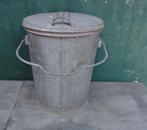 Vuilnisemmer, asemmer met deksel, antiek Steenwijkerwold, Ophalen