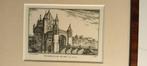 Spaerwouer-poort Haarlem, Antiek en Kunst, Kunst | Etsen en Gravures, Ophalen of Verzenden
