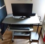 Compacte Computertafel met Uitschuifbaar Toetsenbordblad, Ophalen of Verzenden